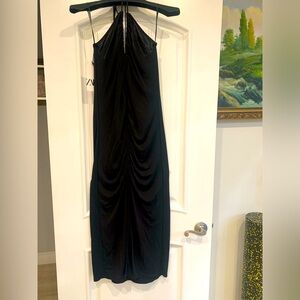 Zara black halter neck dress